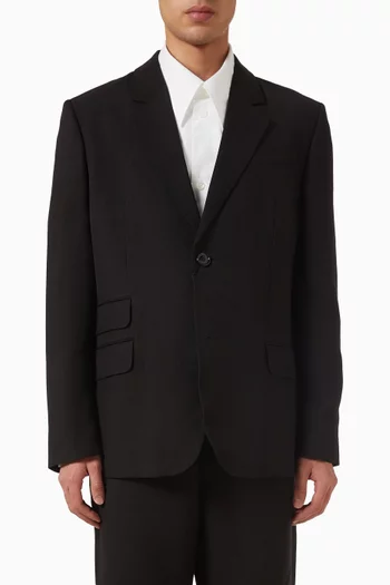 Single-breasted Blazer in Viscose Blend