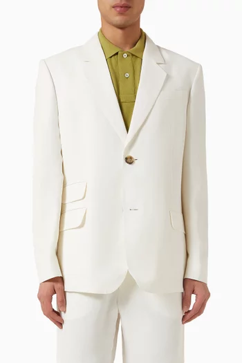 Single-breasted Blazer in Viscose Blend