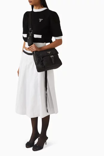 حقيبة كتف نايلون معاد تدويره