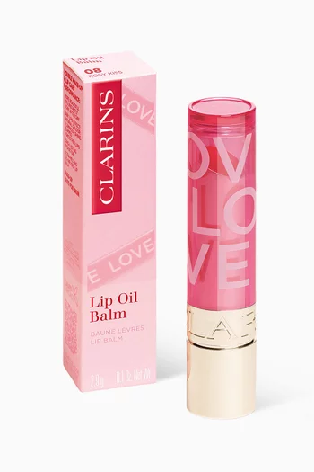 08 Rosy Kiss Love Collection Lip Comfort Oil Balm, 3g
