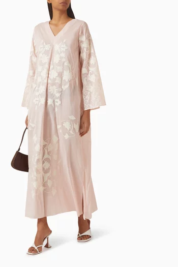 Avery Appliqué Kaftan in Corduroy