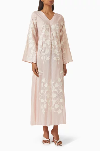 Avery Appliqué Kaftan in Corduroy