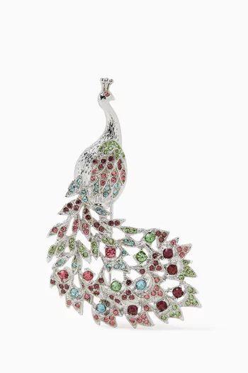 1980s Vintage Peacock Brooch