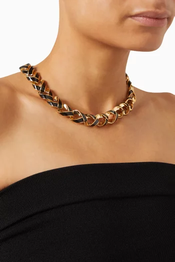 قلادة مطلية بالمينا فينتج من التسعينيات