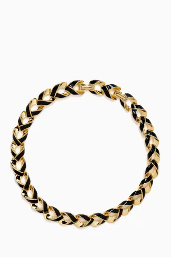 قلادة مطلية بالمينا فينتج من التسعينيات