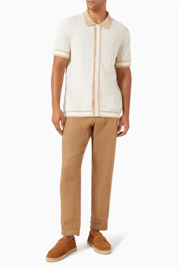 تي شيرت بولو جورج قماش منسوج