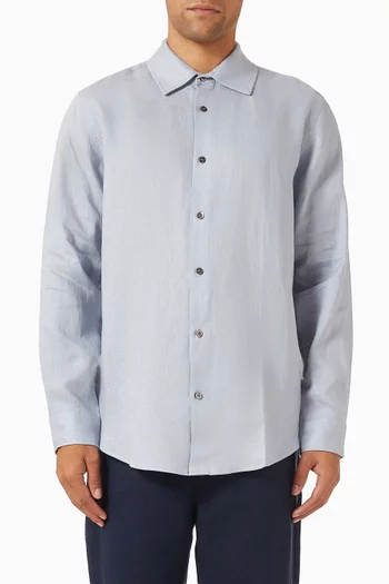 Printed Shirt in Linen