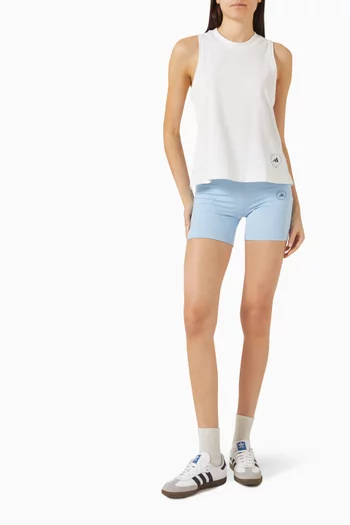 بلوزة بلا أكمام بطبعة بشعار ماركتي أديداس × ستيلا مكارتني