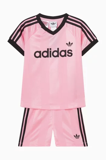 Trefoil Logo T-shirt & Shorts Set