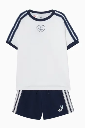 x Disney T-Shirt & Shorts Set in Cotton