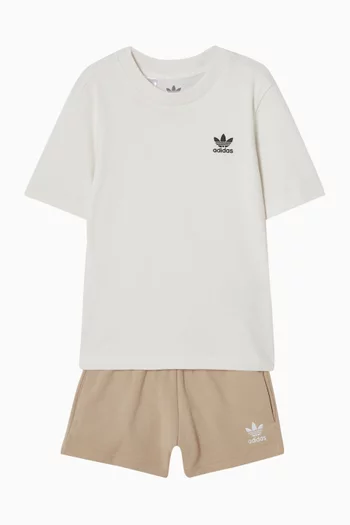 Logo Co-ord Set in Cotton