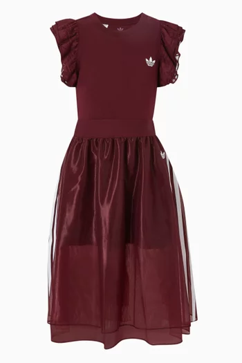 Ruffled Logo T-shirt in Cotton