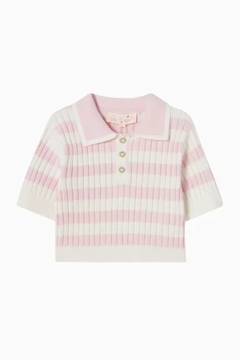 Strawberry Sorbet Top in Cotton-knit