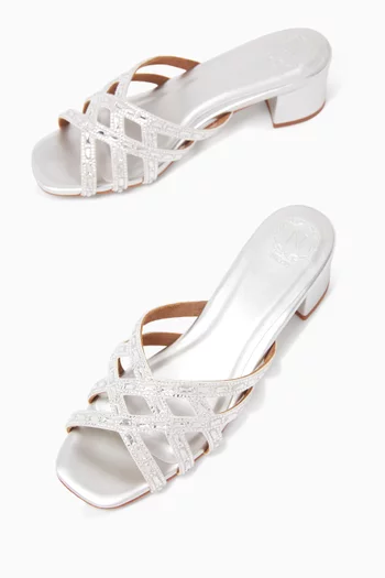 صندل لويل مرصع بالكريستال