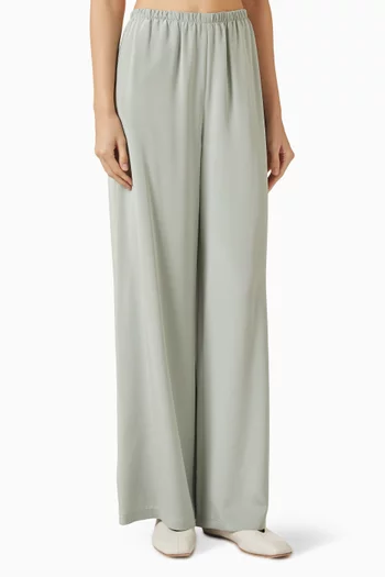 Elastic Pants in Stretch-silk