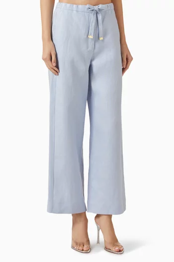 Straight-leg Drawstring Pants
