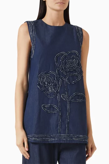 Katya Embroidered Top