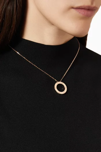 Love Necklace in 18kt Rose Gold