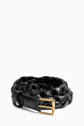 حزام سولو جلد مجدول