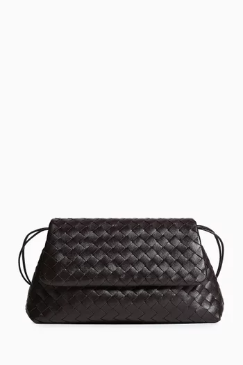 Giorno Shoulder Bag in Intrecciato Leather