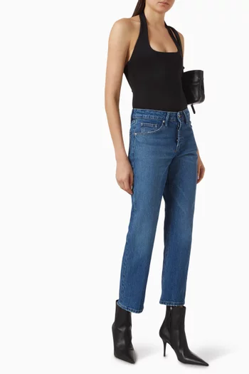 Scuba Halter Square-neck Bodysuit