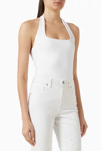 Scuba Halter Square-neck Bodysuit