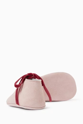 Baby Pram Shoes in Suede
