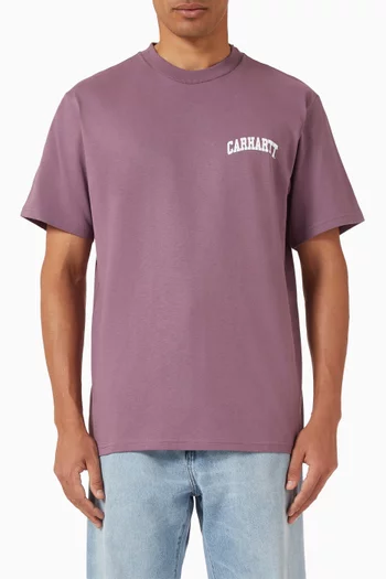 تي شيرت يونيفرسيتي سكريبت قطن