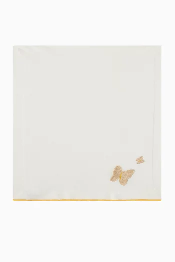 Butterfly Baby Blanket in Cotton-knit