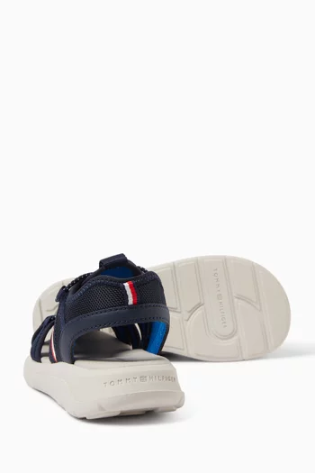 Lace-up Logo Sandals