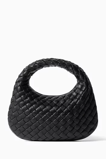 حقيبة بيبي فينيتا بيد علوية جلد مجدول