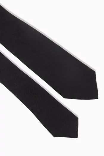 ربطة عنق بنقشة حرفي GG حرير وقطن