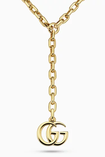 GG Marmont Chain Necklace in Brass