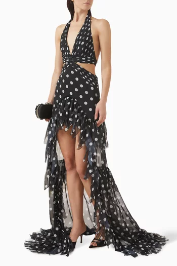 Polka Dot Dress in Chiffon