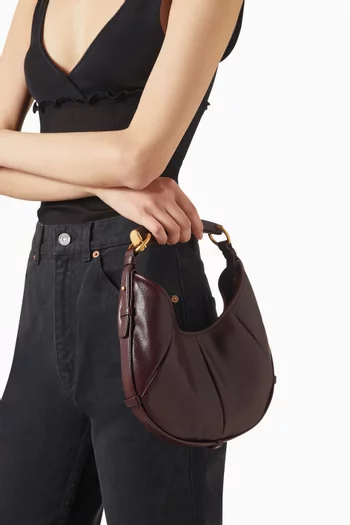 حقيبة هوبو مومباسا صغيرة جلد عجل