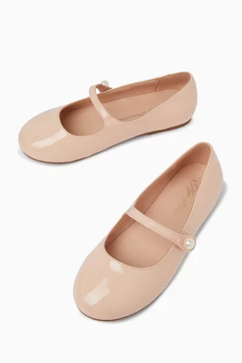 Elin Ballerina Shoes in Patent Leather