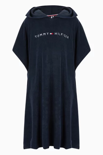 منشفة بونشو سريعة الامتصاص بشعار الماركة 