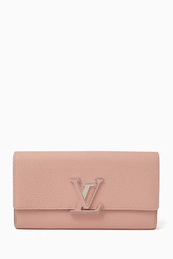 محفظة كبوسين صغيرة جلد