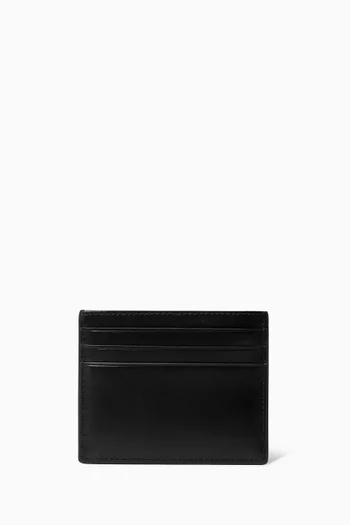 RFID Logo Cardholder in Leather