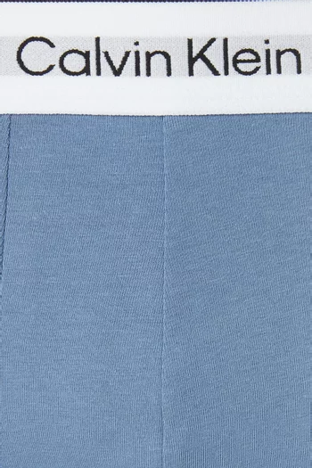 طقم بوكسر بخصر منخفض وشعار الماركة قطن مطاطي، 3 قطع