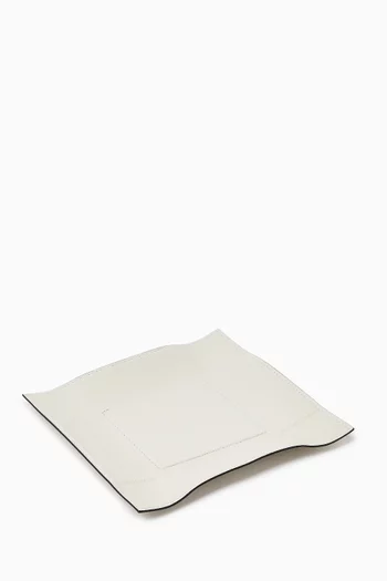 Medium Jack Valet Square Tray in Leather