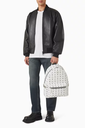 Medium Stark Side Studs Backpack in Coated-canvas