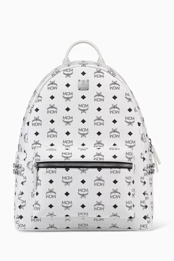 Medium Stark Side Studs Backpack in Coated-canvas