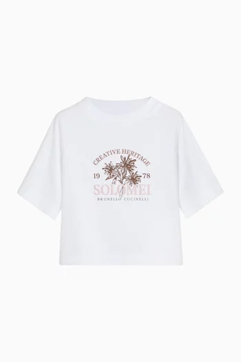 Logo-print T-shirt in Cotton-jersey