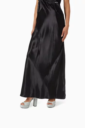 صندل مطرز بنعل سميك وكعب 110 مم قطن دريل