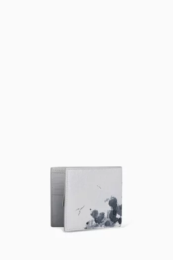 Cash Square Folded Coin Wallet in Arena Lambskin