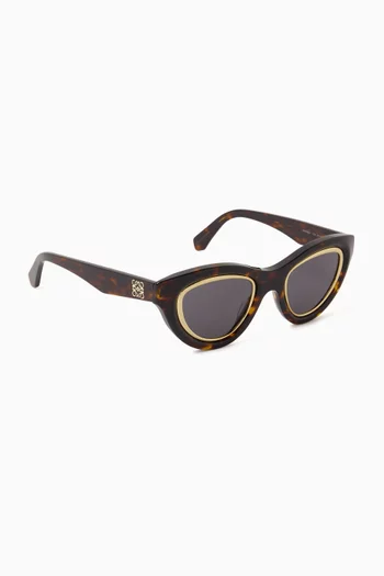 Mini Anagram Cat-eye Sunglasses in Acetate