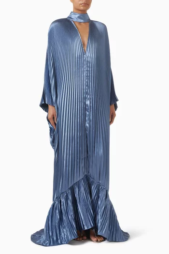 فستان سهرة امباير بطيّات