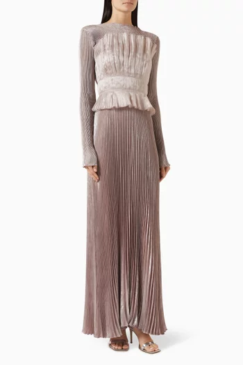 Masquerade Pleated Gown