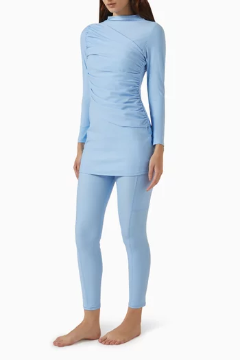 Pocket Swim Tights in Stretch-nylon